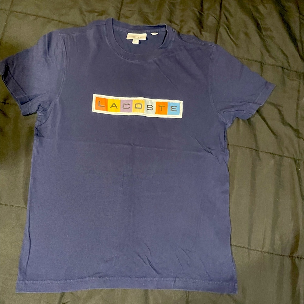 Lacoste t shirt with retro logo